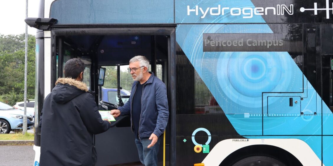 Hydrogen-Powered Shuttle Bus Showcases Green Innovation in Bridgend